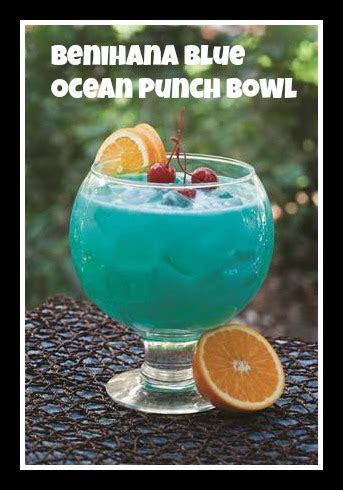 benihana punch|Blue Ocean Punch Bowl 